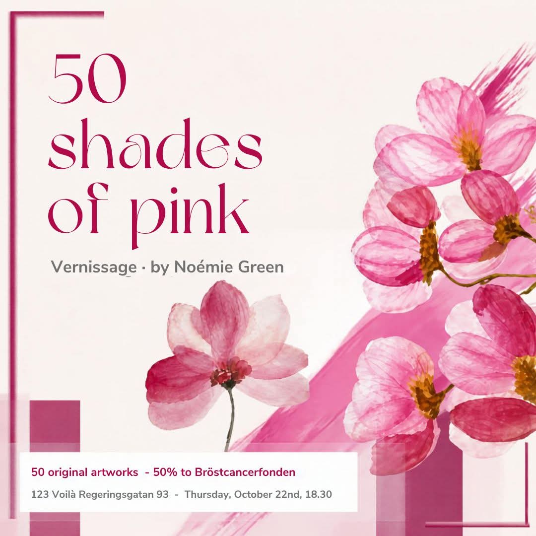 Affiche 50 Shades of Pink, Noémie Green